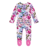 Posh Peanut Monroe Ruffled Zippered Footie, Posh Peanut, Posh Peanut, Posh Peanut Footie, Posh Peanut Footie with Zipper, Posh Peanut Monroe, Posh Peanut Monroe Ruffled Zippered Footie, Posh 