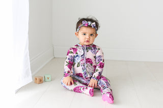 Posh Peanut Monroe Ruffled Zippered Footie, Posh Peanut, Posh Peanut, Posh Peanut Footie, Posh Peanut Footie with Zipper, Posh Peanut Monroe, Posh Peanut Monroe Ruffled Zippered Footie, Posh 