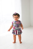 Posh Peanut Monroe S/S Twirl Skirt Bodysuit, Posh Peanut, Posh Peanut, Posh Peanut Monroe, Posh Peanut Monroe Ruffled Capsleeve Twirl Dress, Posh Peanut Monroe Twirl Dress, Posh Peanut Ruffle