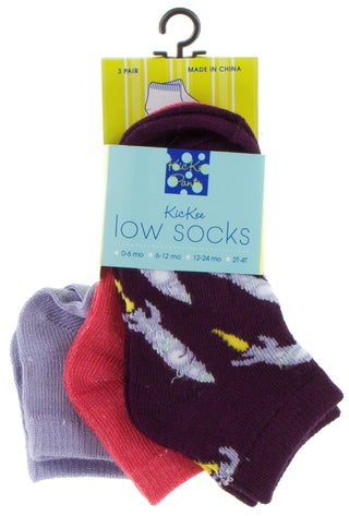 KicKee Pants Low Sock Set - Lilac/Red Ginger/Wine Grapes Rockets, KicKee Pants, cf-size-small-shoe-size-5-5-8-5, cf-type-sock-set, cf-vendor-kickee-pants, CM22, Els PW 5060, KicKee, KicKee Pa