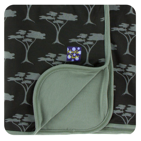 KicKee Pants Zebra Acacia Trees Stroller Blanket, KicKee Pants, CM22, Kenya, KicKee, KicKee Pants, KicKee Pants Kenya, KicKee Pants Kenya Collection, KicKee PAnts Stroller Blanket, KicKee Pan