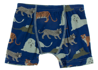 KicKee Pants Flag Blue Big Cats & Zoology Stripe Boys Boxer Brief Set, KicKee Pants, Boxer Brief, Boxer Briefs, Boys Boxer Brief Set, Boys Boxer Briefs Set, Boys Boxers, CM22, Els PW 8598, Ki