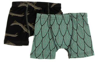 KicKee Pants Natural Midnight Electric Eels & Midnight Feathers Boys Boxer Brief Set, KicKee Pants, Boxer Brief, Boxer Briefs, Boys Boxer Brief Set, Boys Boxer Briefs Set, Boys Boxers, CM22, 