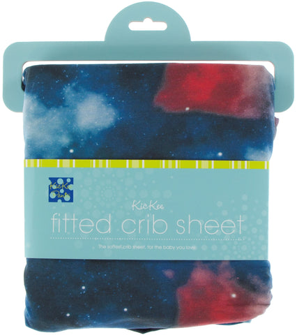 KicKee Pants Red Ginger Galaxy Fitted Crib Sheet, KicKee Pants, CM22, Crib Sheet, Fitted crib Sheet, KicKee, KicKee Crib Sheet, KicKee Pants, KicKee Pants Astronomy, KicKee Pants Crib Sheet, 