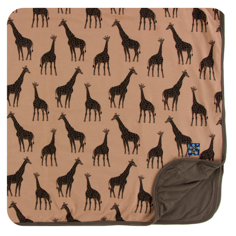 KicKee Pants Suede Giraffes Toddler Blanket, KicKee Pants, CM22, Kenya, KicKe Pants Suede Giraffe, KicKee, KicKee Pants, KicKee Pants Kenya, KicKee Pants Kenya Collection, KicKee Pants Spring