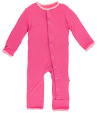 KicKee Pants Flamingo Rainbow Baby Applique Coverall with Snaps, KicKee Pants, Applique Coverall, CM22, Coverall, Coverall with Snaps, Cyber Monday, Els PW 8258, End of Year, End of Year Sale
