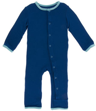 KicKee Pants Menorah Applique Coverall with Snaps, KicKee Pants, All Things Holiday, cf-size-newborn, cf-type-coverall, cf-vendor-kickee-pants, Chanukah, Christmas in July, CM22, Els PW 5060,