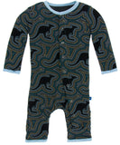 KicKee Pants Midnight Kangaroo Coverall with Snaps, KicKee Pants, Boys Clothing, CM22, Coverall, Coverall with Snaps, Cyber Monday, Els PW 5060, Els PW 8258, End of Year, End of Year Sale, Fi