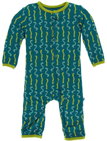 KicKee Pants Oasis Worms Coverall with Snaps, KicKee Pants, Black Friday, cf-size-18-24-months, cf-type-coverall, cf-vendor-kickee-pants, CM22, Coverall with Snaps, Cyber Monday, Els PW 5060,