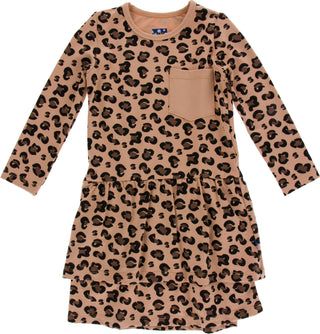 KicKee Pants Suede Cheetah Drop Waist Performance Jersey Dress, KicKee Pants, CM22, Dress, Drop Waist Dress, Kenya, KicKee, KicKee Pants, KicKee Pants Dress, KicKee Pants Drop Waist Dress, Ki