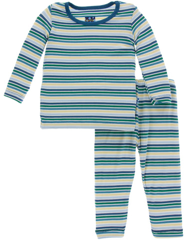 KicKee Pants Boy Perth Stripe Long Sleeve 2pc Pajama Set, KicKee Pants, 2pc Pajama Set, Black Friday, Boy Perth Stripe, CM22, Cyber Monday, Els PW 5060, Els PW 8258, End of Year, End of Year 