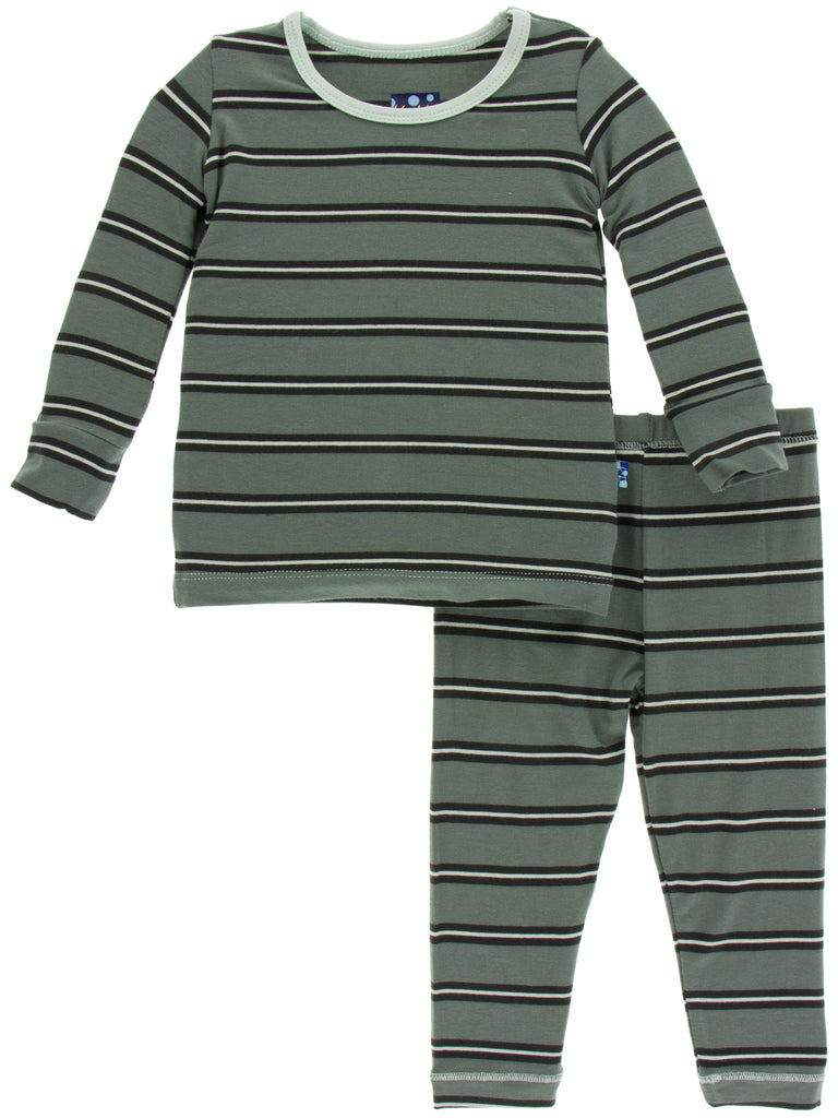 KicKee Pants Succulent Kenya Stripe Long Sleeve Pajama Set | Basically ...