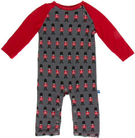 KicKee Pants Queen's Guard Long Sleeve Raglan Romper, KicKee Pants, Black Friday, cf-size-12-18-months, cf-type-long-sleeve-raglan-romper, cf-vendor-kickee-pants, CM22, Cyber Monday, Els PW 8