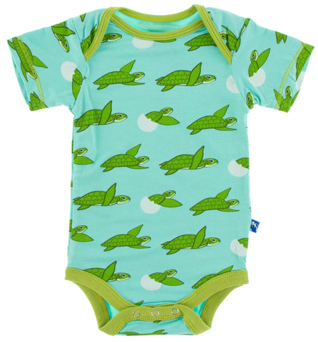 KicKee Pants Glass Sea Turtles Print S/S One Piece, KicKee Pants, CM22, Cyber Monday, Els PW 8258, End of Year, End of Year Sale, Glass Sea Turtles, KicKee, KicKee Cancun, KicKee Pants, KicKe