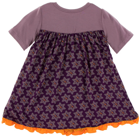 KicKee Pants Wine Grapes Saffron Classic S/S Swing Dress, KicKee Pants, Classic Short Sleeve Swing Dress, CM22, KicKee, KicKee Pants, KicKee Pants Swing Dress, KicKee Pants Tuscany, KicKee Pa