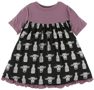 KicKee Pants Zebra Tuscan Cow Classic S/S Swing Dress, KicKee Pants, Black Friday, Classic Short Sleeve Swing Dress, CM22, Cyber Monday, Els PW 8258, End of Year, End of Year Sale, KicKee, Ki