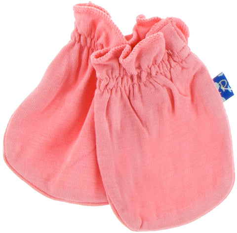 KicKee Pants Solid Newborn Paws-Strawberry, KicKee Pants, Baby Hand Mitts, Baby Mittens, Baby Mitts, Black Friday, Cancun, cf-type-newborn-mittens, cf-vendor-kickee-pants, CM22, Cyber Monday,