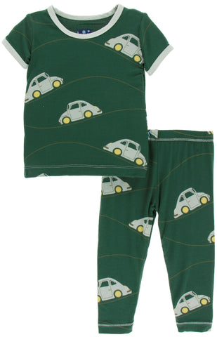 KicKee Pants Topiary Italian Car S/S Pajama Set with Pants, KicKee Pants, Black Friday, CM22, Cyber Monday, Els PW 5060, Els PW 8258, End of Year, End of Year Sale, KicKee, KicKee Pants, KicK