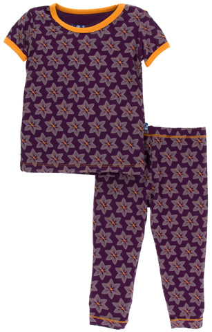 KicKee Pants Wine Grapes Saffron S/S Pajama Set with Pants, KicKee Pants, Black Friday, CM22, KicKee, KicKee Pants, KicKee Pants Pajama Set, KicKee Pants Pajama set with Pants, KicKee Pants P