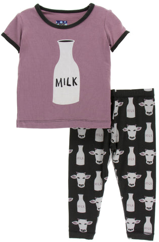 KicKee Pants Zebra Tuscan Cow S/S Pajama Set with Pants, KicKee Pants, CM22, KicKee, KicKee Pants, KicKee Pants Pajama Set, KicKee Pants Pajama set with Pants, KicKee Pants Pajamas, KicKee Pa