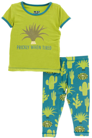 KicKee Pants Seagrass Cactus S/S Pajama Set with Pants, KicKee Pants, Black Friday, CM22, Cyber Monday, Els PW 5060, Els PW 8258, End of Year, End of Year Sale, KicKee, KicKee Cancun, KicKee 