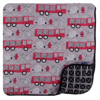 KicKee Pants Feather Firefighter / Midnight Infrastructure Quilted Toddler Blanket, KicKee Pants, CM22, KicKee, KicKee Pants Everyday Heroes, KicKee Pants Feather Firefighter, KicKee Pants Fe