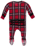 KicKee Pants Christmas Plaid 2019 Classic Ruffle Footie with Snaps, KicKee Pants, All Things Holiday, Christmas, Christmas in July, Christmas Pajamas, Christmas Plaid, Christmas Plaid 2019, C