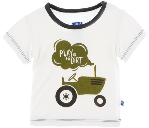 KicKee Pants Natural Play in the Dirt Easy Fit Piece Print Tee, KicKee Pants, Black Friday, CM22, Cyber Monday, Els PW 5060, Els PW 8258, End of Year, End of Year Sale, KicKee, KicKee Pants, 