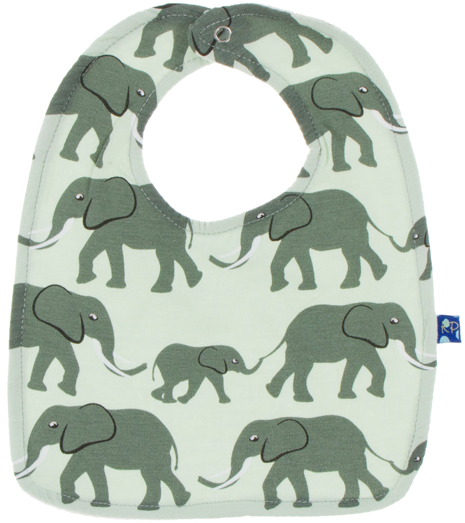 KicKee Pants Bib SetSucculent Plants/Succulent Kenya Stripe/Aloe Elephants Basically Bows