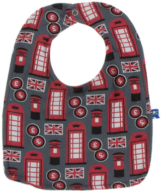 KicKee Pants London Bib Set-Umbrellas and Rain Clouds, Life About Town & Zebra Houndstooth, KicKee Pants, Bib Set, Black Friday, CM22, Cyber Monday, Els PW 8258, End of Year, End of Year Sale