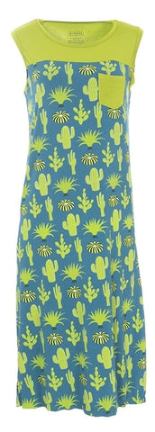 KicKee Pants Seagrass Cactus Midi Tank Nightgown, KicKee Pants, Cactus, Cancun, CM22, KicKee, KicKee Cancun, KicKee Pants, KicKee Pants Cancun, KicKee Pants Seagrass Cactus, KicKee Pants Seag