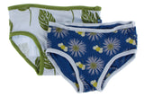 KicKee Pants Dew Philodendron & Navy Cornflower Bee Girls Underwear Set, KicKee Pants, Botany, CM22, Els PW 8598, KicKee, KicKee Botany, KicKee Pants, KicKee Pants Botany, KicKee Pants Dew Ph