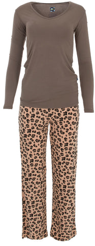 KicKee Pants Suede Cheetah Long Sleeve One Tee & Pant Set, KicKee Pants, CM22, Kenya, KicKee, KicKee Pants, KicKee Pants Kenya, KicKee Pants Kenya Collection, KicKee Pants Long Sleeve One Tee