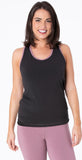 KicKee Pants Women's Performance Jersey Tank-Zebra with Raisin, KicKee Pants, CM22, KicKee, KicKee Pants, KicKee Pants Tuscany, KicKee Pants Women's Performance Jersey Tank, KicKee Pants Wome