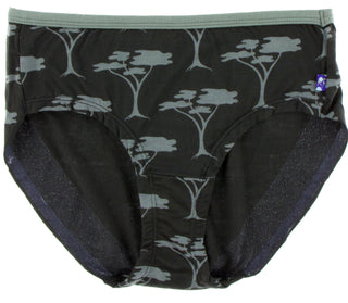 KicKee Pants Zebra Acacia Trees Print Women's Underwear, KicKee Pants, CM22, Els PW 8598, Kenya, KicKee, KicKee Pants, KicKee Pants Kenya, KicKee Pants Kenya Collection, kickee pants womens u