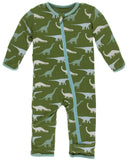 KicKee Pants Moss Sauropods Coverall with Zipper, KicKee Pants, Black Friday, CM22, Coverall with Zipper, Cyber Monday, Els PW 8258, End of Year, End of Year Sale, KicKee, KicKee Paleontology