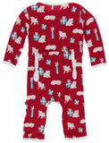 KicKee Pants Crimson Puppies and Presents Coverall with Zipper, KicKee Pants, All Things Holiday, Christmas, Christmas in July, CM22, Coverall with Zipper, Els PW 5060, Els PW 8258, End of Ye