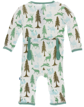 KicKee Pants Natural Woodland Holiday Coverall with Zipper, KicKee Pants, All Things Holiday, Christmas, CM22, Coverall with Zipper, Els PW 8258, End of Year, End of Year Sale, KicKee, KicKee