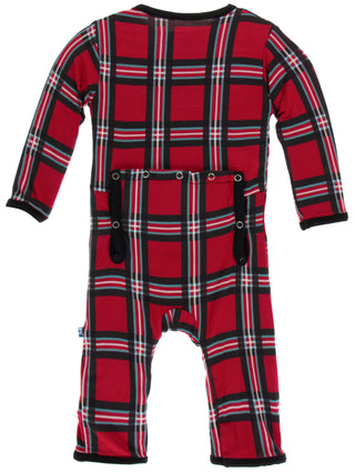 KicKee Pants Christmas Plaid 2019 Coverall with Zipper, KicKee Pants, All Things Holiday, Christmas, Christmas in July, Christmas Plaid, Christmas Plaid 2019, CM22, Coverall with Zipper, KicK
