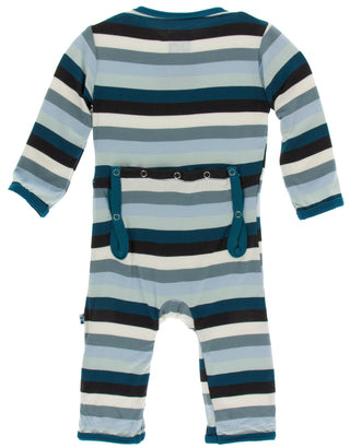 KicKee Pants Meteorology Stripe Coverall with Zipper, KicKee Pants, Black Friday, CM22, Coverall, Coverall with Zipper, Cyber Monday, Els PW 8258, End of Year, End of Year Sale, KicKee, KicKe