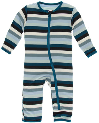 KicKee Pants Meteorology Stripe Coverall with Zipper, KicKee Pants, Black Friday, CM22, Coverall, Coverall with Zipper, Cyber Monday, Els PW 8258, End of Year, End of Year Sale, KicKee, KicKe