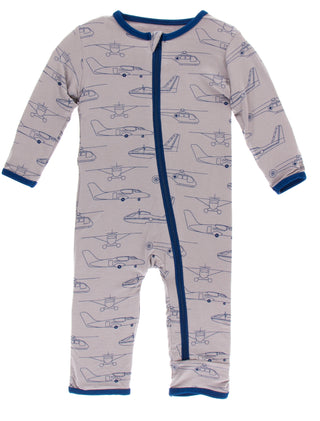 KicKee Pants Feather Heroes in the Air Coverall with Zipper, KicKee Pants, CM22, Coverall, Coverall with Zipper, Coveralls, Fitted Coverall, KciKee Coverall, KicKee, KicKee Coverall, KicKee P