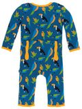 KicKee Pants Twilight Tropical Birds Coverall with Zipper, KicKee Pants, Black Friday, Brazil, CM22, Coverall, Coverall with Zipper, Cyber Monday, Els PW 5060, Els PW 8258, End of Year, End o
