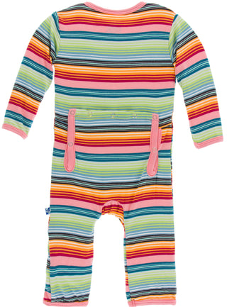 KicKee Pants Cancun Strawberry Stripe Coverall with Zipper, KicKee Pants, Black Friday, Cancun Girl Stripe, CM22, Coverall with Zipper, Cyber Monday, Els PW 8258, End of Year, End of Year Sal