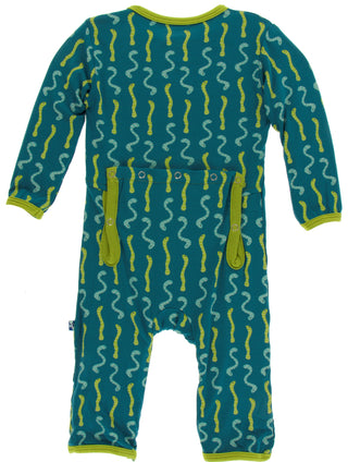 KicKee Pants Oasis Worms Coverall with Zipper, KicKee Pants, Black Friday, Boy Worms, CM22, Coverall with Zipper, Cyber Monday, Els PW 5060, Els PW 8258, End of Year, End of Year Sale, KicKee