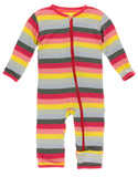 KicKee Pants Biology Stripe Coverall with Zipper, KicKee Pants, CM22, Coverall, Coverall with Zipper, Els PW 5060, KicKee, KicKee Pants, KicKee Pants Biology Stripe, KicKee Pants Biology Stri