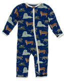 KicKee Pants Flag Blue Big Cats Coverall with Zipper, KicKee Pants, CM22, Coverall, Coverall with Zipper, KicKee, KicKee Pants, KicKee Pants Coverall, KicKee Pants Coverall with Zipper, KicKe