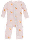 KicKee Pants Macaroon Puddle Duck Muffin Ruffle Coverall with Zipper, KicKee Pants, Black Friday, CM22, Coverall with Zipper, Cyber Monday, Els PW 8258, End of Year, End of Year Sale, KicKee,
