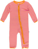 KicKee Pants Flamingo Brazil Stripe Muffin Ruffle Coverall with Zipper, KicKee Pants, Black Friday, Brazil, Brazil Stripe, cf-size-3t, cf-type-kickee-pants-brazil, cf-vendor-kickee-pants, CM2