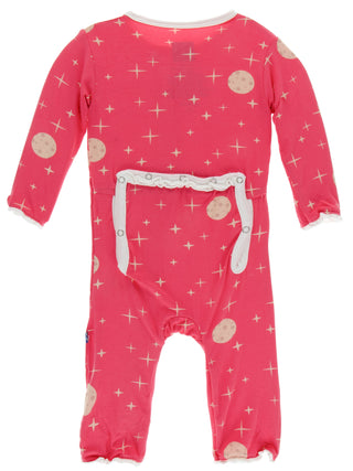 KicKee Pants Red Ginger Full Moon Muffin Ruffle Coverall with Zipper, KicKee Pants, CM22, Coverall, KicKee, KicKee Pants, KicKee Pants Astronomy, KicKee Pants Coverall, KicKee Pants Coverall 